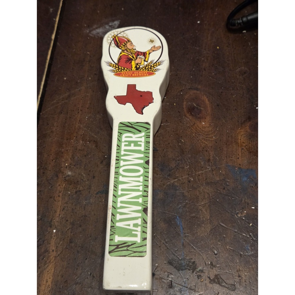 Saint Arnold's Craft  Lawnmower Ale Beer Tap Handle Texas Collectible Bar Decor